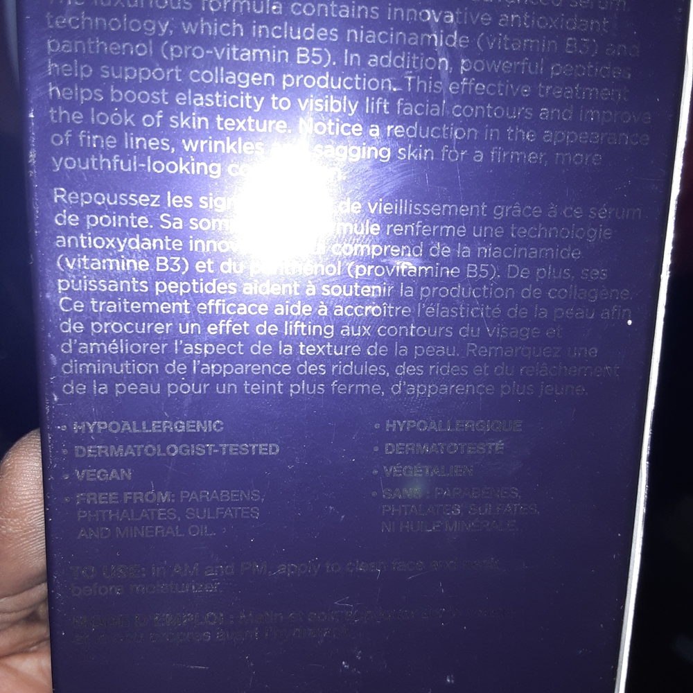 Avon Anew Platinum Age Delay Serum - Purple and Black - Picture 8 of 11